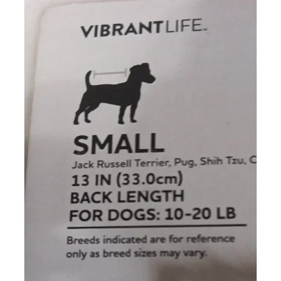 Pet Sweater Lumberjack Plaid S Dog Cat 13 Inch Back Length Vibrant Life READ - Picture 5 of 5